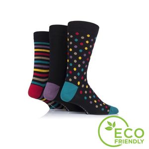 [SOCKS-JQDORGC] Organic Cotton Jacquard Knit Mid-Calf Socks