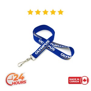 [SSFLT-10-YJH] 1" Silkscreened Flat Lanyard w/ J Hook