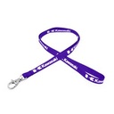 3/8" Silkscreened Flat Lanyard w/ Deluxe Swivel Hook