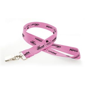 Pink Breast Cancer Awareness Lanyard w/ Rush Service