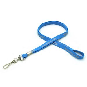 [SSTUB-12-YJH] 1/2" Silkscreened Tubular Lanyard w/ J Hook