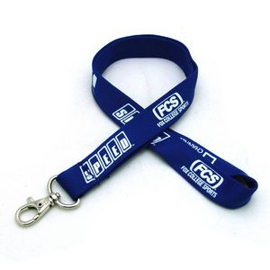 [SSTUB-34-YDS] 3/4" Silkscreened Tubular Lanyard w/ Deluxe Swivel Hook