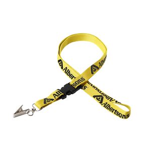 5/8" Silkscreened Tubular Lanyard w/ Detachable Buckle