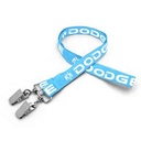 5/8" Silkscreened Tubular Lanyard w/ Double Standard Attachment