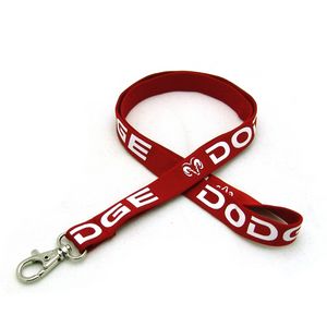 [SSTUB-58-YDS] 5/8" Silkscreened Tubular Lanyard w/ Deluxe Swivel Hook