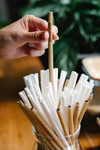 [STRAW-BAMD] Bamboo straw with laser engraved logo