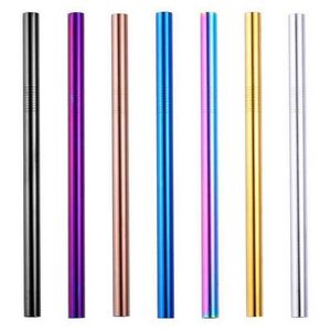 [STRAW-SS6MMCS] Single Stainless Steel Straw - straight (6mm) - COLORED