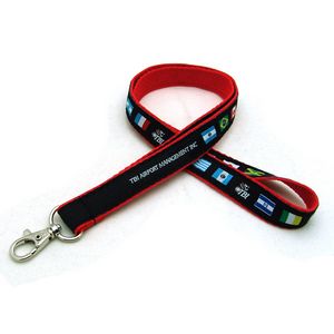 [WOV-34-YDS] 3/4" Woven Lanyard w/ Deluxe Swivel Hook