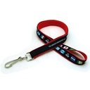 3/4" Woven Lanyard w/ J Hook