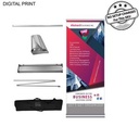 Deluxe Wide Base Retractable Banner with Graphics, Stand and Bag, NO SETUP CHARGE (33.5"x79")
