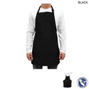 Twill Bib Apron, 2 Pockets, Adjustable Neck, Blank Only, In Stock (25"x28")