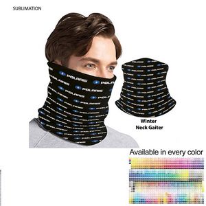 [SU687] Sublimated Multifunction Tubular 2-Ply WINTER Neck Gaiter (Polyester Microfleece)
