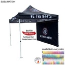 Full Sublimated Back Wall for 10'x10' Tent Kit, Single Sided Print