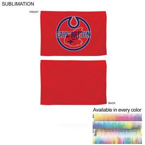 [SU178-30] Colored Microfiber Dri-Lite Terry Rally, Sports, Skate Towel, Sublimated Edge to Edge 2 side 12"x18"