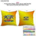 Sublimated Large Throw Cushion, Zipper Closure, Removable insert, Cover Is Washable (16"x16")