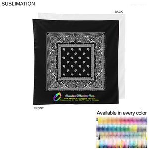 [SU535-5] Paisley Bandana, Sublimated Edge to Edge 1 side (22"x22")