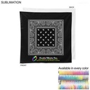 Paisley Bandana, Sublimated Edge to Edge 1 side (22"x22")