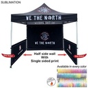 Half Side Wall for 10'x10' Tent Kit, Sublimated, Single Sided Print