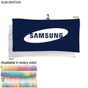Oversized Golf Towel in Microfiber Dri-Lite Terry w/Black Swivel Hook, Sublimated 1 Side (20"x40")