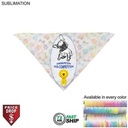 72 Hr Fast Ship - Large Dog Bandana, Stitched Edges, Sublimated Edge to Edge (32"x22"x22")