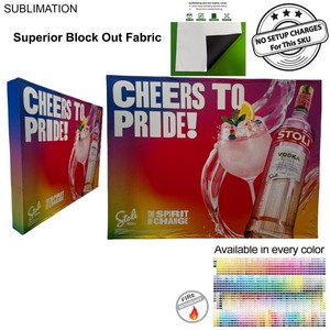 [BB776-10] 10' Straight Wall Tension Fabric Pop-up Display Kit with Wrap End Caps, Superior Block Out Fabric