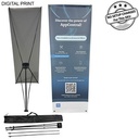 Tripod Banner with Graphics, and Bag. NO SETUP CHARGE (26"x64")