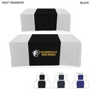 Polycotton Twill Table Runner, Covers Front, Top and Back, Heat Transfer Logo (30"x90")