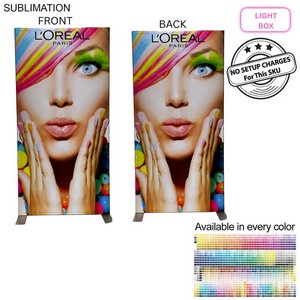 LED Light Box Floor Display Banner Kit, NO SETUP CHARGE (40" x 80")