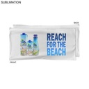 Absorbent Microfiber Dri-Lite Terry White Pool Towel Sublimated Full olor logo (20"x40")