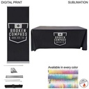 Deluxe Trade Show Package, Deluxe Retractable Banner + Premium Sublimated Tablecloth for 6' Table
