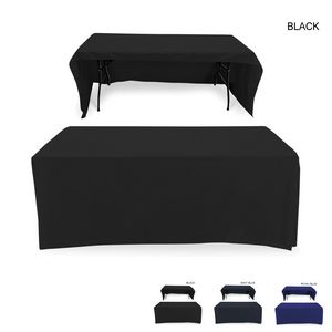 [BL720] Polycotton Twill Table Throw for 6' Table, Drape Style, 3 sided, Open Back, Blank Only