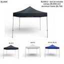 10' Tent Kit, Heavy duty Canopy and Aluminum Frame, Blank only