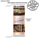 Replacement Graphics, for Premium Retractable Banner, NO SETUP CHARGE (33.5"x79")