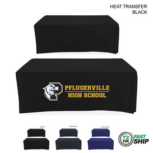 [HT722-2] 72 Hr Fast Ship - Polycotton Twill Table Throw for 6' Table, Drape style, 4 sided, Closed Back