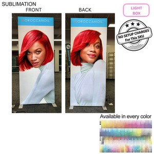 Backlit LED Light Box SEG Floor Display Banner Kit, NO SETUP CHARGE (40"x96")