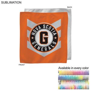 [SU208-16] Colored Microfiber Dri-Lite Terry Skate, Cooling, Rally Towel, Sublimated Edge to Edge 1 Side 10"x10