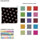 Team Building Colored Sublimated Bandanna, Sublimated Edge to Edge 1 Side (22"x22")