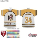 24Hr Express Ship-Jersey Shape Microfiber Dri-Lite Terry Keepsake Towel, Sublimated 2 Side (18"x17")