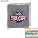 Colored Microfiber Dri-Lite Terry Rally, Sports, Skate Towel, Sublimated Edge to Edge 1 Side (15"x15