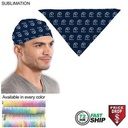 72 Hr Fast Ship - Triangle Bandana, Stitched Edges, Sublimated Edge to Edge (32"x22"x22")