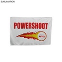 Microfiber Moisture Wicking, Cooling, Sports, White Suede Towel, Sublimated Full Color (12"x18")