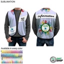72 Hr Fast Ship - Domestic Made Poplin Vest, Fully Sublimated Front And Back, Uniform Vest