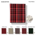Stock Plaid Design Plush and Cozy Mink flannel Fleece blanket, Sublimated (50"x60")