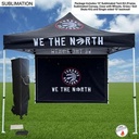 Tent Backwall Package, 10' Sublimated Tent Kit and Full Single Sided Backwall