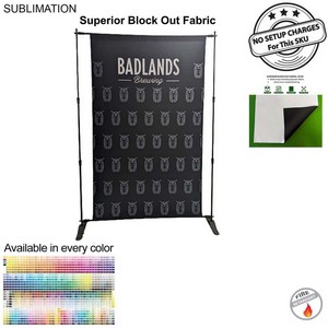 5' Exhibitor Expanding Display Kit, Media Wall, Backdrop, Superior Block Out Fabric, NO SETUP CHARGE
