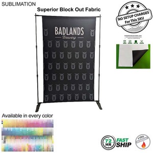 72Hr Fast Ship - 5' Exhibitor Expanding Display Kit, Superior Block Out Fabric