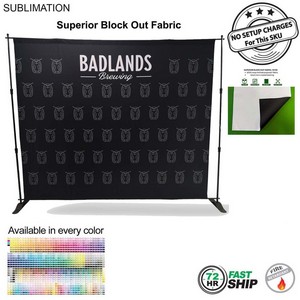 10' Exhibi72Hr tor Expanding Display Kit, Wall, Backdrop, Superior Block Out Fabric