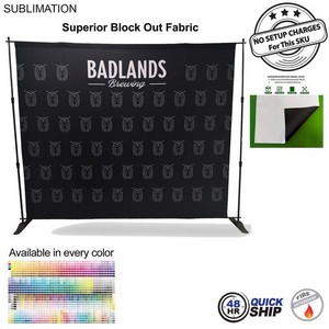 48H Quick Ship- 10' Exhibitor Expanding Display Kit, Superior Block Out Fabric