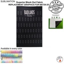 Replacement Graphics Single Sided, Pole Pocket Top And Bottom, Superior Block Out Fabric (5'x8')