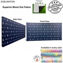 15' Straight Wall Tension Fabric Pop-Up Display Kit w/Wrap End Caps, Superior Block Out Fabric